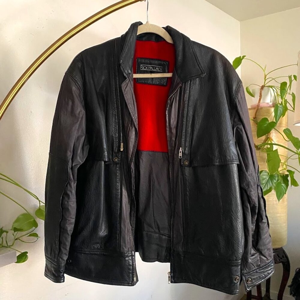 RICK PALLACK RARE VINTAGE LEATHER JACKET - Picture 1 of 11
